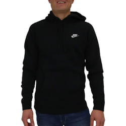 Nike Men's Sportswear Club Pullover Hoodie  Black/Black/White  Medium