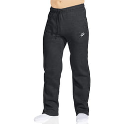 Nike Men's Sportswear Open Hem Club Pants  Charcoal Heather/White  Sma