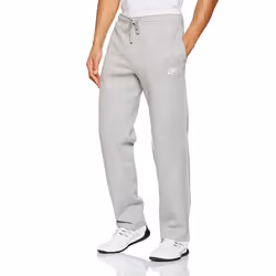 Nike Men's Sportswear Open Hem Club Pants  Charcoal Heather/White  Sma
