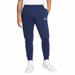 NIKE Club Mens Jogger 826431 Fleece Trouser Bottom - Navy, M