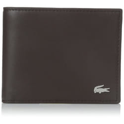 Lacoste Mens Fitzgerald Small Billfold Wallet Wallet  Dark Brown  One Size