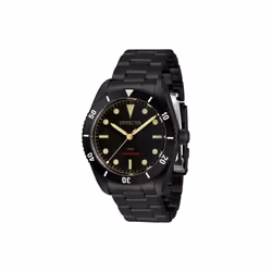 Invicta 34337 40 in. Dia. 20 mm Mens Pro Diver Automatic 3 Hand Black Dial Watch