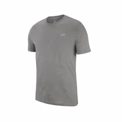 NIKE Mens Logo T Shirts Crew Neck Short Sleeve Sports NIKE LOGO Jersey Tee S-2XL - Grey, XL