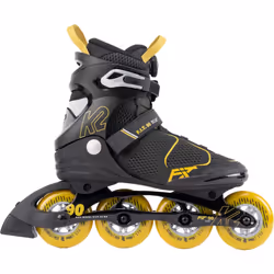 K2 F.I.T. 90 Boa Gray Mens Inline Skates - Gray/Mustard / 11.5