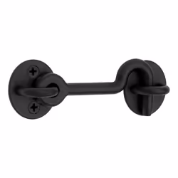 National Hardware N700-153 Sliding Door Privacy Hook  Mounting Hardware Included  4-Inches  Matte Black