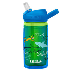 Camelbak Eddy+ Kids water bottle insulated double wall - 400ml spill proof - scuba sharks