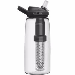 CamelBak Eddy Bottle Filtered By Lifestraw Leakproof Dual Filter Bottle 1L Clear