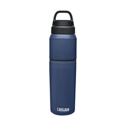CamelBak MultiBev Water Bottle & Travel Cup - Vacuum Insulated Stainless Steel - Navy - 22oz bottle & 16oz cup