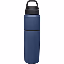 CamelBak MultiBev Water Bottle & Travel Cup - Vacuum Insulated Stainless Steel - Navy - 22oz bottle & 16oz cup