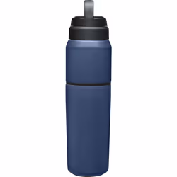 CamelBak MultiBev Water Bottle & Travel Cup - Vacuum Insulated Stainless Steel - Navy - 22oz bottle & 16oz cup