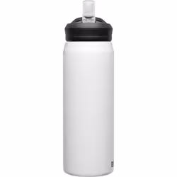 CamelBak Eddy+ Water Bottle with Straw 25 oz - Insulated Stainless Steel, White