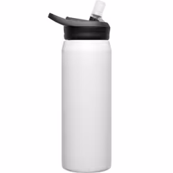 CamelBak Eddy+ Water Bottle with Straw 25 oz - Insulated Stainless Steel, White