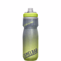 camelBak Podium chill Insulated Bike Water Bottle - Easy Squeeze Bottle - Fits Most Bike cages - 21oz Yellow Dot