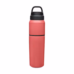 CamelBak MultiBev Water Bottle & Travel Cup - Vacuum Insulated Stainless Steel - Wild Strawberry - 22oz bottle & 16oz cup