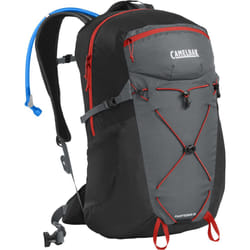 Camelbak Fourteener Hydration Hiking 26L Mens Cycling Breathable Marathoner 3L Reservoir - 26L, Graphite/Red Poppy