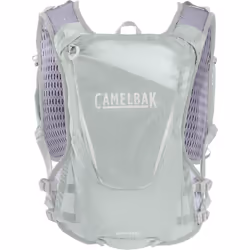 Camelbak Zephyr Pro Vest 12L with 2 x 500ml Quick Stow Flasks Running Hydration Mens Surf Pack - 12L, Sky Grey/Lavender Blue