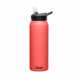 CamelBak eddy+ Water Bottle with Straw 32oz - Insulated Stainless Steel Wild Strawberry
