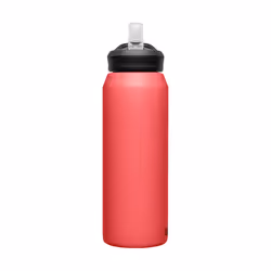 CamelBak eddy+ Water Bottle with Straw 32oz - Insulated Stainless Steel  Wild Strawberry