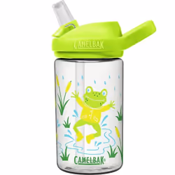 CamelBak Eddy + Kids, 400 ml, Daily usage, Green, Transparent, Polypropylene (PP), Tritan, Jumping Frogs, Child