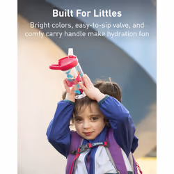 CamelBak eddy+ 14oz Kids Water Bottle with Tritan Renew - Straw Top, Leak-Proof When Closed, Sharks