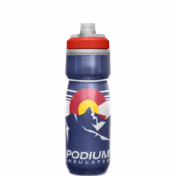 CamelBak Podium Chill Insulated Bike Water Bottle - Easy Squeeze Bottle - Fits Most Bike Cages - 21oz Colorado