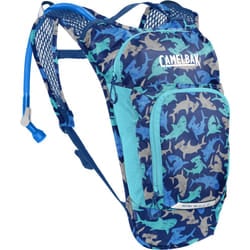 CamelBak Mini M.U.L.E. Kids Hydration Backpack for Hiking and Biking - 50oz  Sharks