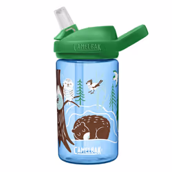 camelBak Eddy+ 14 oz Kids Water Bottle with Tritan Renew - Straw Top, Leak-Proof When closed, Hibernating for Winter