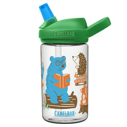 Camelbak Eddy+ Kids water bottle 400ml spill proof flip top flask - ltd edition - reading animals