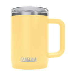 CamelBak Thrive Leak-Proof 16 oz Mug  Insulated Stainless Steel - For travel  coffee  tea  hot beverages - Spill Proof - Cup-holder Compatible  Yellow