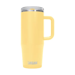 CamelBak Thrive Leak-Proof 32 oz Mug  Insulated Stainless Steel - For travel  coffee  tea  hot beverages - Spill Proof Cup-holder Compatible  Yellow B
