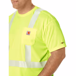 Carhartt Men's High Visibility Force Short Sleeve Class 2 Tee Brite Li