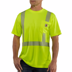 Carhartt Men's High Visibility Force Short Sleeve Class 2 Tee Brite Li