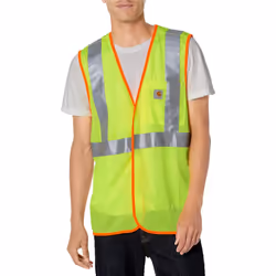 Carhartt Men's High Visibility Class 2 Vest Brite Lime X-Large