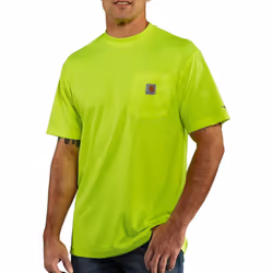 Carhartt Men's High-Visibility Force Relaxed Fit Lightweight Color Enh