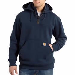 Carhartt Men's Rain Defender Loose Fit Heavyweight Quarter-Zip Sweatshirt  New Navy  Medium