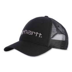 Carhartt Unisex, Canvas Mesh-Back Logo Graphic Cap, Black, One Size