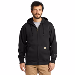 Carhartt Men's Rain Defender Paxton Heavyweight Hooded Sweatshirt Black Large 100614-001