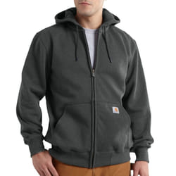 Carhartt mens Rain Defender Paxton Heavyweight Hooded Sweatshirt Full Zip Big & Tall fashion hoodies  Carbon Heather  3X-Large US
