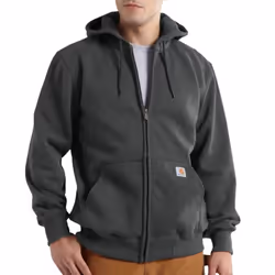 Carhartt Men's Rain Defender Paxton Heavyweight Hooded Sweatshirt  Carbon Heather  Medium