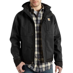 Carhartt Men's Big & Tall Quick Duck Harbor Jacket Black XXX-Large