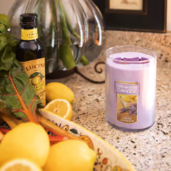 Yankee Candle Lemon Lavender Scented  Classic 22oz Large Tumbler 2-Wick Candle  Over 75 Hours of Burn Time  Ideal for Home Decor or Gifts