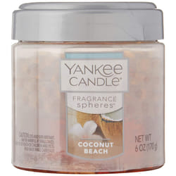 Yankee Candle Fragrance Spheres  Odor Neutralizing Beads for Up to 30 Days  6 oz (Coconut Beach)