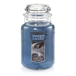 Yankee Candle Warm Luxe Cashmere Scented  Classic 22oz Large Jar Single Wick Aromatherapy Candle  Over 110 Hours of Burn Time  Quality Paraffin Grade