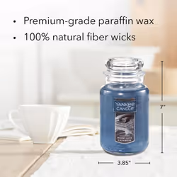 Yankee Candle Warm Luxe Cashmere Scented  Classic 22oz Large Jar Single Wick Aromatherapy Candle  Over 110 Hours of Burn Time  Quality Paraffin Grade