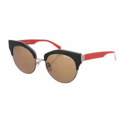 Gafas De Sol De Acetato Con Forma Ovalada Me635s Mujer - green,red, TU
