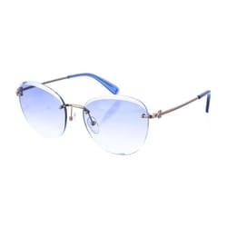 Gafa De Sol De Metal Con Forma Ovalada Lo128s Mujer - blue, TU