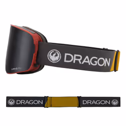 Dragon Unisex Snowgoggles NFX2 with Bonus Lens - Block Red with Lumalens Dark Smoke + Lumalens Rose, Medium, (NFX2 Bonus)