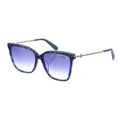 Gafa De Sol De Acetato Con Forma Ovalada Lo683s Mujer - blue, TU