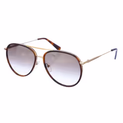 Gafas De Sol Con Montura De Metal Y Forma Ovalada Lo684s Mujer - brown, TU