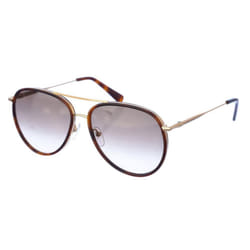 Gafas De Sol Con Montura De Metal Y Forma Ovalada Lo684s Mujer - brown, TU